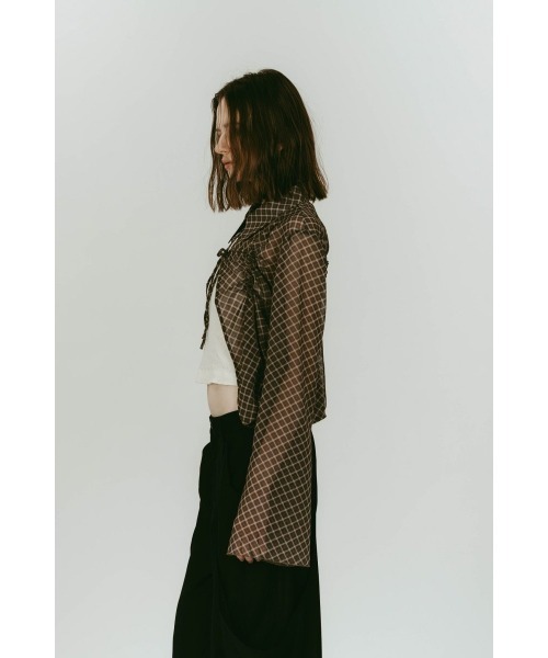Knuth Marf（クヌースマーフ）の「sheer collared blouse（シャツ/ブラウス・レディース・ブラック/イエロー系その他・FREE）」の11枚目の写真