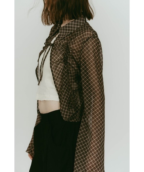 Knuth Marf（クヌースマーフ）の「sheer collared blouse（シャツ/ブラウス・レディース・ブラック/イエロー系その他・FREE）」の12枚目の写真