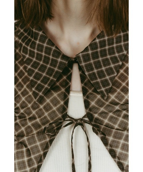 Knuth Marf（クヌースマーフ）の「sheer collared blouse（シャツ/ブラウス・レディース・ブラック/イエロー系その他・FREE）」の15枚目の写真