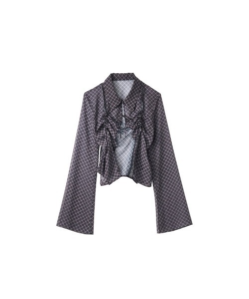 Knuth Marf（クヌースマーフ）の「sheer collared blouse（シャツ/ブラウス・レディース・ブラック/イエロー系その他・FREE）」の16枚目の写真