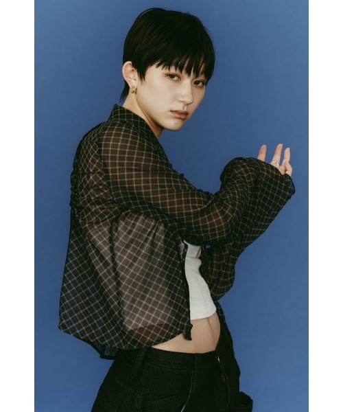 Knuth Marf（クヌースマーフ）の「sheer collared blouse（シャツ/ブラウス・レディース・ブラック/イエロー系その他・FREE）」の6枚目の写真