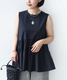 SHIPS | 〈接触冷感 / 撥水加工〉TEXBRID(R) タフタ ノースリーブ ブラウス(シャツ/ブラウス)