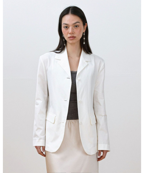 Rona Cotton Jacket [Ivory]