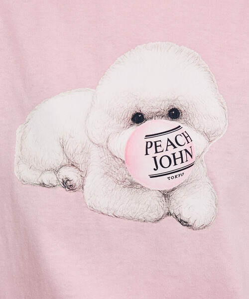PEACH JOHN(ピーチジョン)の「PEACH JOHN × PUBLUX/ピーチ・ジョン バルーン ロゴ ドッグ Tシャツ 限定展開(Tシャツ/カットソー・メンズ・ホワイト/ピンク/ネイビー/ブラック・SMALL/MEDIUM/LARGE)」の11枚目の写真