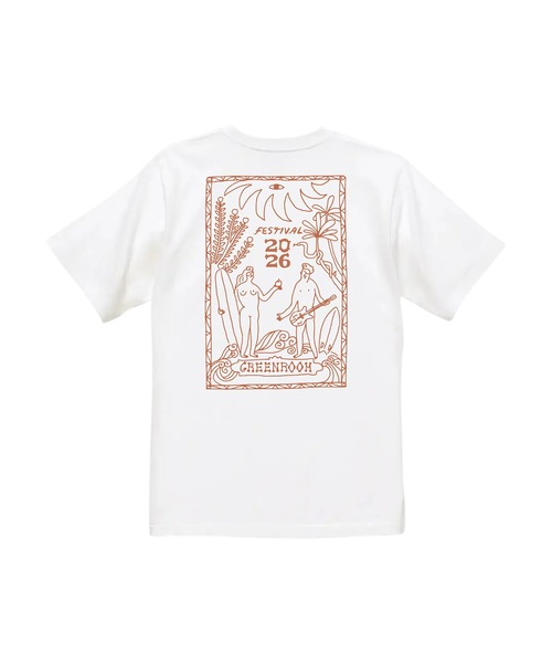 GREENROOM(グリーンルーム)の「【ZOZO限定】UHUHU ALOHA × GREENROOM FESTIVAL 26 TEE(Tシャツ/カットソー・メンズ・ホワイト・X-LARGE/LARGE/MEDIUM)」の1枚目の写真