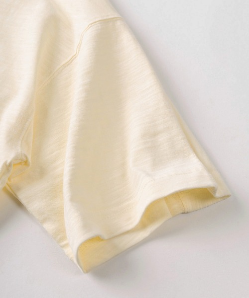 CAPTAIN STAG(キャプテンスタッグ)の「【76】【CAPTAIN STAG/キャプテンスタッグ】ワンポイントワッペン スラブ クルーネック Tシャツ/ユニセックス/レディース/メンズ(Tシャツ/カットソー・メンズ・ベージュ/ライトグリーン/ホワイト/ライトブルー・L/M)」の10枚目の写真