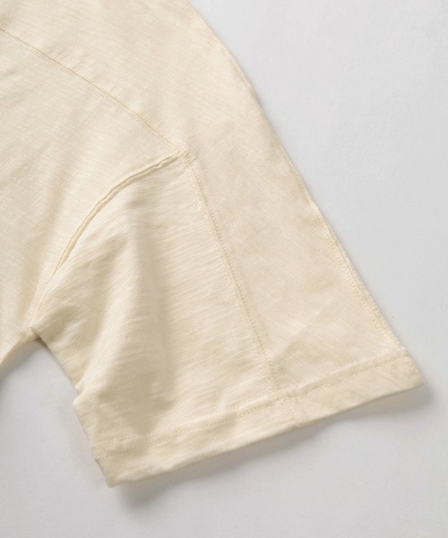 CAPTAIN STAG(キャプテンスタッグ)の「【76】【CAPTAIN STAG/キャプテンスタッグ】ワンポイントワッペン スラブ クルーネック Tシャツ/ユニセックス/レディース/メンズ(Tシャツ/カットソー・メンズ・ベージュ/ライトグリーン/ホワイト/ライトブルー・L/M)」の11枚目の写真