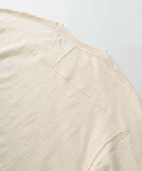 CAPTAIN STAG(キャプテンスタッグ)の「【76】【CAPTAIN STAG/キャプテンスタッグ】ワンポイントワッペン スラブ クルーネック Tシャツ/ユニセックス/レディース/メンズ(Tシャツ/カットソー・メンズ・ベージュ/ライトグリーン/ホワイト/ライトブルー・L/M)」の12枚目の写真