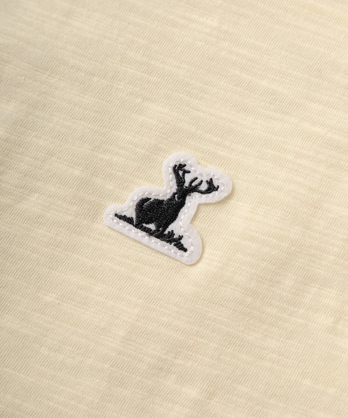 CAPTAIN STAG(キャプテンスタッグ)の「【76】【CAPTAIN STAG/キャプテンスタッグ】ワンポイントワッペン スラブ クルーネック Tシャツ/ユニセックス/レディース/メンズ(Tシャツ/カットソー・メンズ・ベージュ/ライトグリーン/ホワイト/ライトブルー・L/M)」の14枚目の写真