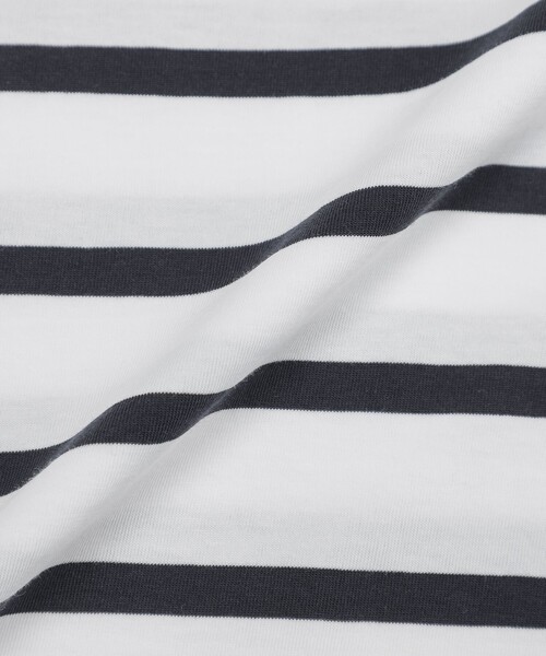 MACKINTOSH LONDON（マッキントッシュ ロンドン）の「【eclat5月号掲載】ボーダーミックスTシャツ（Tシャツ/カットソー・レディース・ブラック/ホワイト系その他・38/40）」の10枚目の写真