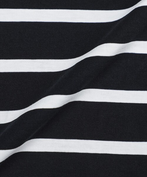 MACKINTOSH LONDON（マッキントッシュ ロンドン）の「【eclat5月号掲載】ボーダーミックスTシャツ（Tシャツ/カットソー・レディース・ブラック/ホワイト系その他・38/40）」の11枚目の写真