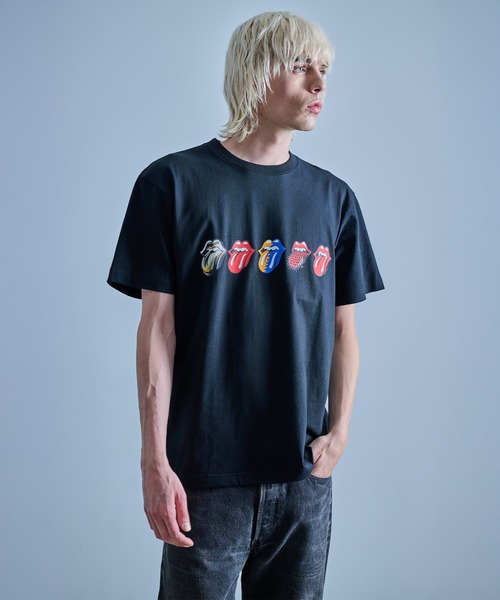 00s ローリングストーンズ メキシコ製 ロゴプリント半袖Tシャツ L ブラック The Rolling Stones ザ・ローリング・ストーンズ 半袖 プリント