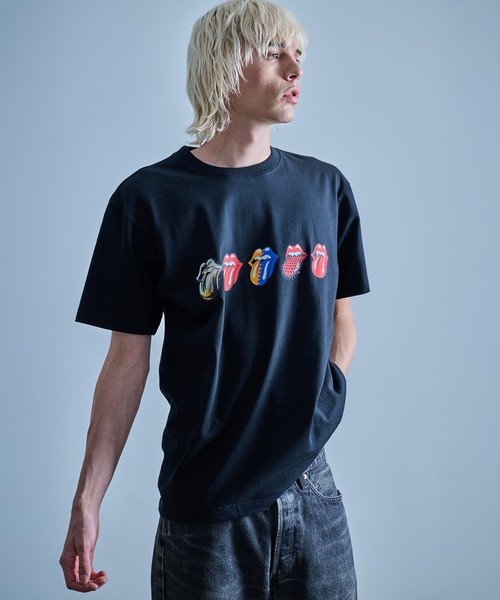 JUGLANS(ユグランス)の「The Rolling Stones ザ・ローリング・ストーンズ 半袖 プリント アーティスト Tシャツ ブラック(Tシャツ/カットソー・メンズ・ブラック・M/L/XL)」の12枚目の写真