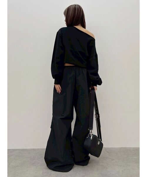 EVRIS（エヴリス）の「ワンショルダースウェットトップス（スウェット・レディース・グレー/ホワイト・FREE）」の18枚目の写真