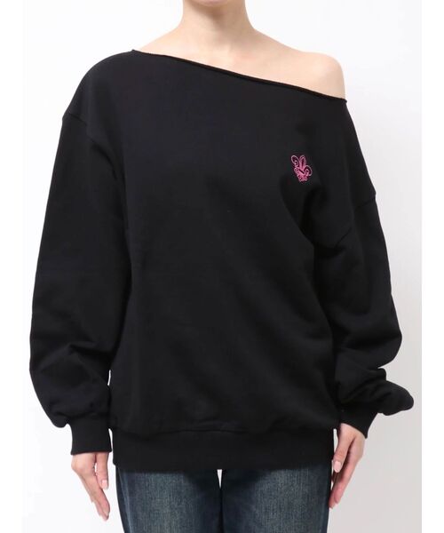 EVRIS（エヴリス）の「ワンショルダースウェットトップス（スウェット・レディース・グレー/ホワイト・FREE）」の21枚目の写真