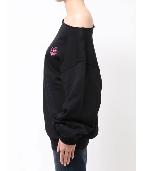 EVRIS（エヴリス）の「ワンショルダースウェットトップス（スウェット・レディース・グレー/ホワイト・FREE）」の22枚目の写真