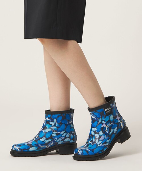 AIGLE(エーグル)の「<AIGLE> FULFEEL Butterfly(レインシューズ・レディース・ネイビー・37/39/36/38)」の3枚目の写真