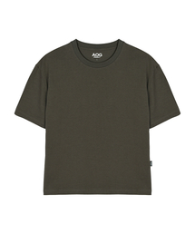 AOG PROJECT（エイオージープロジェクト）の「ソリッドクロップ半袖Tシャツ（オリーブグリーン）（Tシャツ/カットソー）」