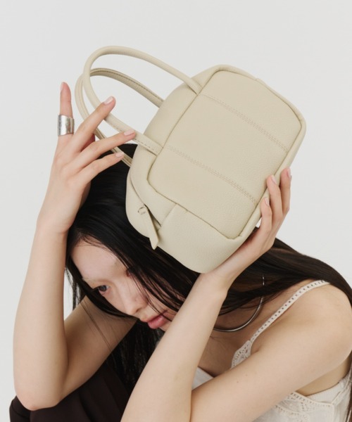 DFFUR.（ディフル）の「デイリーミニボストンバッグ（ボストンバッグ・レディース・ブラック/アイボリー/イエロー・FREE）」の6枚目の写真