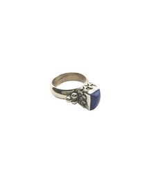 Indian Jewelry（インディアンジュエリー）の「THEATER シアター レクタングルストーンネイティブデザインシルバーリング Made in USA（リング）」