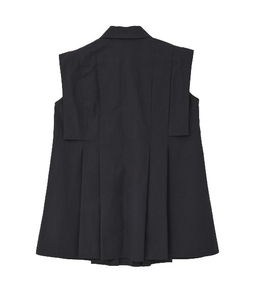 CLANE(クラネ)の「PANELL PLEAT SQUARE SLEEVE SHIRTS(シャツ/ブラウス・レディース・ホワイト/ネイビー/ミント・2/1)」の5枚目の写真