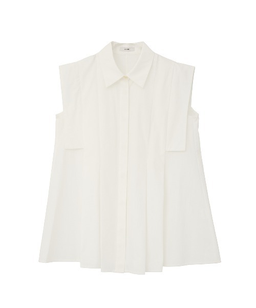 CLANE(クラネ)の「PANELL PLEAT SQUARE SLEEVE SHIRTS(シャツ/ブラウス・レディース・ホワイト/ネイビー/ミント・2/1)」の11枚目の写真
