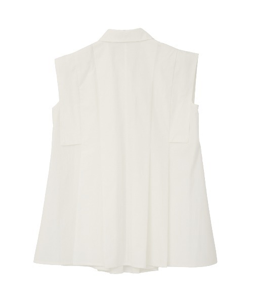 CLANE(クラネ)の「PANELL PLEAT SQUARE SLEEVE SHIRTS(シャツ/ブラウス・レディース・ホワイト/ネイビー/ミント・2/1)」の12枚目の写真