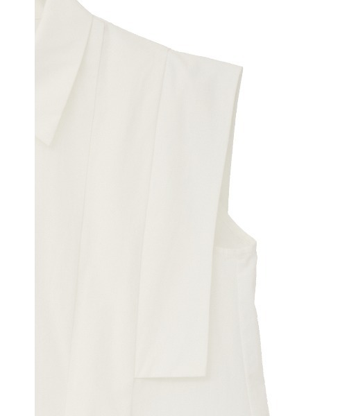 CLANE(クラネ)の「PANELL PLEAT SQUARE SLEEVE SHIRTS(シャツ/ブラウス・レディース・ホワイト/ネイビー/ミント・2/1)」の14枚目の写真