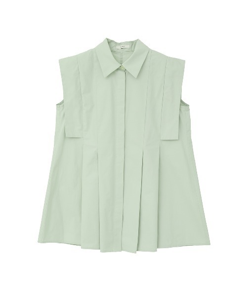 CLANE(クラネ)の「PANELL PLEAT SQUARE SLEEVE SHIRTS(シャツ/ブラウス・レディース・ホワイト/ネイビー/ミント・2/1)」の18枚目の写真