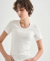 【CITY TOKYO/シティートウキョウ】Rib U Neck T/リブUネックTシャツ