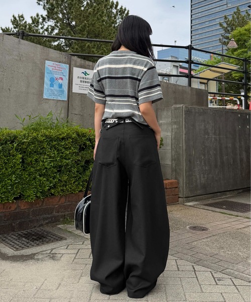 sedacle(セダクル)の「バッグベルトカーブスラックス(スラックス・メンズ・ボルドー/ブラック・SMALL/LARGE/MEDIUM)」の9枚目の写真