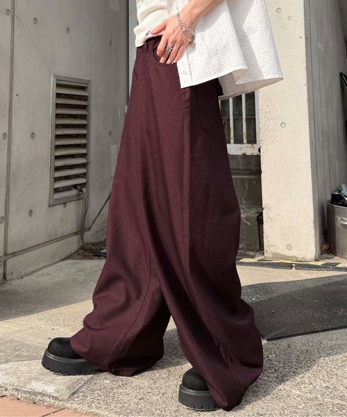 sedacle(セダクル)の「バッグベルトカーブスラックス(スラックス・メンズ・ボルドー/ブラック・SMALL/LARGE/MEDIUM)」の14枚目の写真