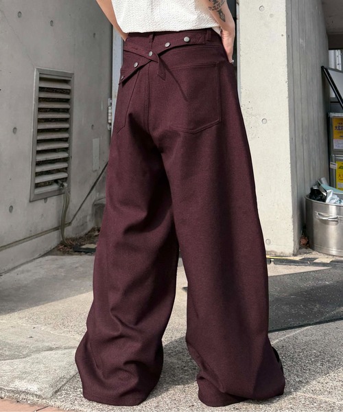 sedacle(セダクル)の「バッグベルトカーブスラックス(スラックス・メンズ・ボルドー/ブラック・SMALL/LARGE/MEDIUM)」の15枚目の写真