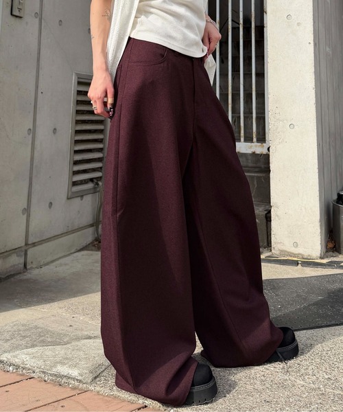 sedacle(セダクル)の「バッグベルトカーブスラックス(スラックス・メンズ・ボルドー/ブラック・SMALL/LARGE/MEDIUM)」の16枚目の写真