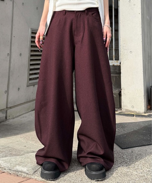 sedacle(セダクル)の「バッグベルトカーブスラックス(スラックス・メンズ・ボルドー/ブラック・SMALL/LARGE/MEDIUM)」の13枚目の写真