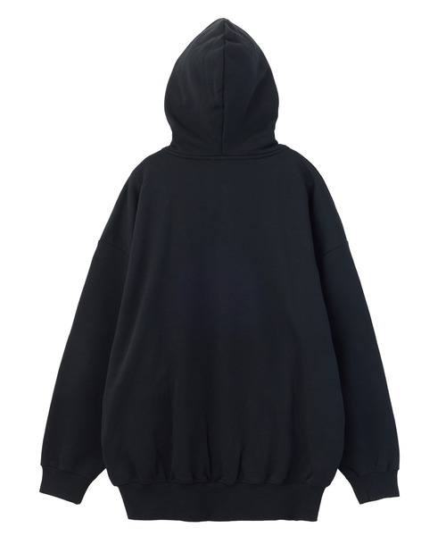 X-girl（エックスガール）の「BUTTERFLY EMBLEM ZIP UP SWEAT HOODIE（パーカー・レディース・ネイビー/ブラウン/ブラック・S/M）」の4枚目の写真
