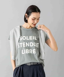 クラックプリントロゴTシャツ