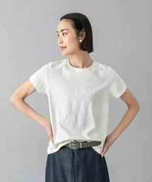 クラックプリントロゴTシャツ