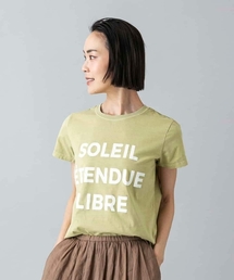 クラックプリントロゴTシャツ