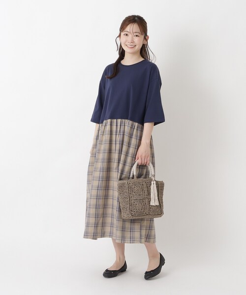 one'sterrace(ワンズテラス)の「TSL ペーパータッセルスクエアトート(トートバッグ・レディース・サックスブルー系8/ベージュ系8/ダークブラウン系8・99)」の14枚目の写真