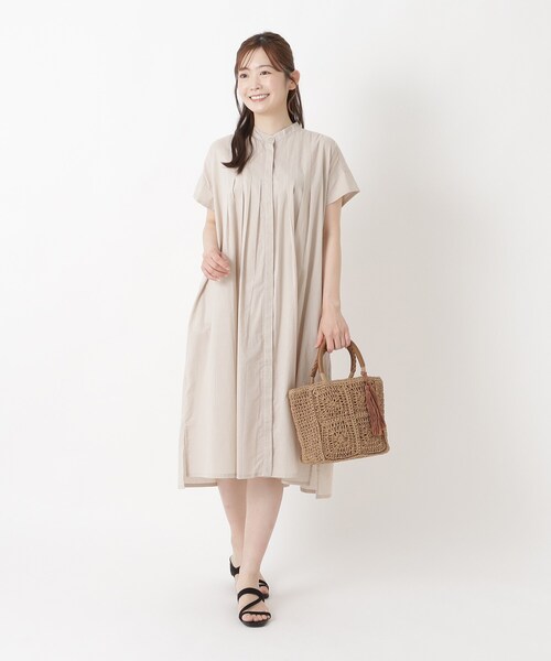 one'sterrace(ワンズテラス)の「TSL ペーパータッセルスクエアトート(トートバッグ・レディース・サックスブルー系8/ベージュ系8/ダークブラウン系8・99)」の16枚目の写真