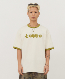 TONY LAWRENCE（トニーローレンス）の「シンボルロゴアプリケリングTシャツクリーム（Tシャツ/カットソー）」