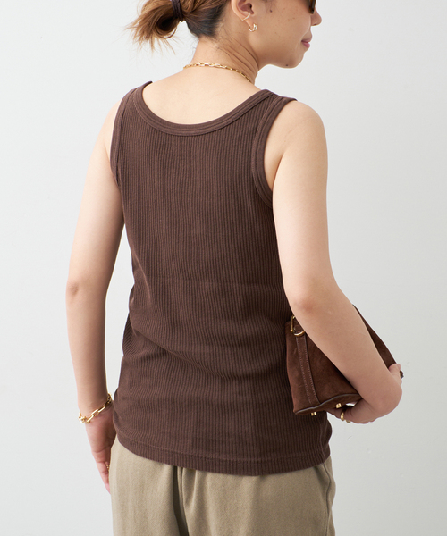 Johnbull(ジョンブル)の「【JOHNBULL/ジョンブル】TANKTOP(Tシャツ/カットソー・レディース・ネイビー/ホワイト/グレー/ブラウン・FREE)」の16枚目の写真