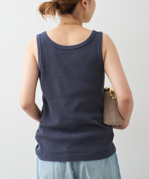 Johnbull(ジョンブル)の「【JOHNBULL/ジョンブル】TANKTOP(Tシャツ/カットソー・レディース・ネイビー/ホワイト/グレー/ブラウン・FREE)」の19枚目の写真
