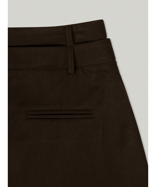 FOLNUA(フォルニュア)の「AGRAFE PLEATS SKIRT (BROWN)(スカート・レディース・その他・SMALL/MEDIUM)」の5枚目の写真