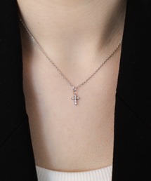 Bilan（ビラン）の「【BILAN】(金属アレルギー軽減)Zirconia Mini Cross Necklace ジルコニアミニクロスネックレス（ネックレス）」