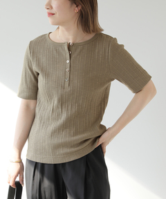 ZOZOTOWN限定》【Louren/ローレン】front button sheer knit/フロント