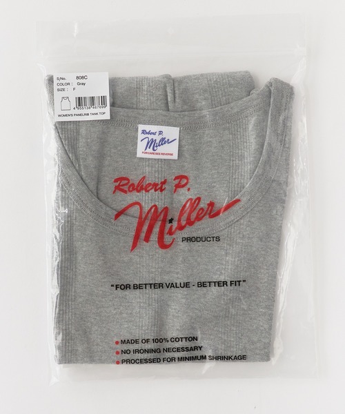 MILLER(ミラー)の「R.P.miller/ミラー パネルリブタンクトップ ラウンドネック Uネック 無地 ボーダー パイピング ベーシック 定番 カップなし レディース 2026年 夏 夏服(タンクトップ・レディース・グレー系/グレー系1/ブラウン系/ホワイト系2/ブラック系/ブラック系1/ブラック系2/ホワイト系/オレンジ/グレー/ブラック/チャコールグレー/ホワイト・FREE)」の21枚目の写真