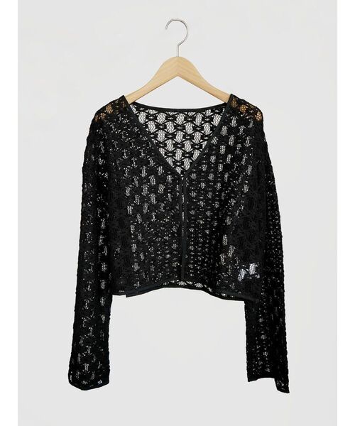 FIKA.(フィーカ)の「Lace front hook top(シャツ/ブラウス・レディース・ブラック/ホワイト・MEDIUM)」の14枚目の写真
