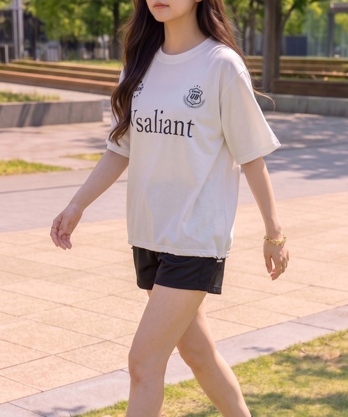 NYLAUS(ナイラス)の「【NYS】ロゴ刺繍 ドローコード ゲームシャツ ユニフォームデザイン 半袖(Tシャツ/カットソー・メンズ・ブラック/ピンク/アイボリー・L/M)」の22枚目の写真